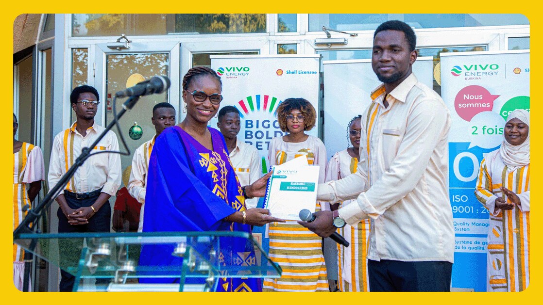 Cérémonie d'accueil des jeunes talents chez Vivo Energy Burkina, représentant officiel de Shell au Burkina Faso