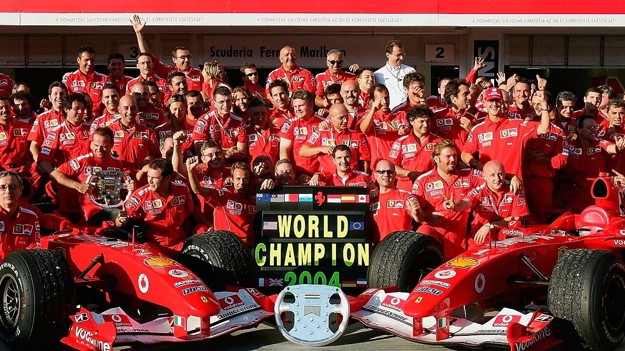 Scuderia Ferrari team in 2004