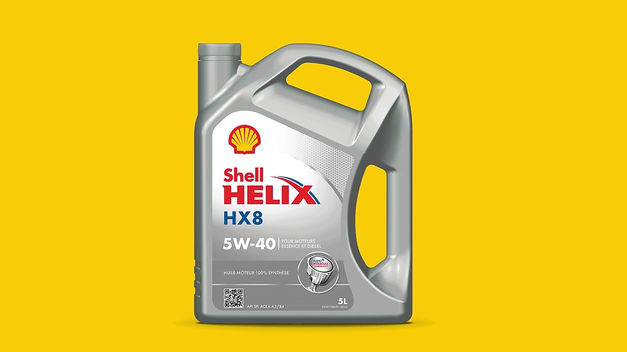 Gamme d'huiles moteur Shell Helix 100% synthétiques